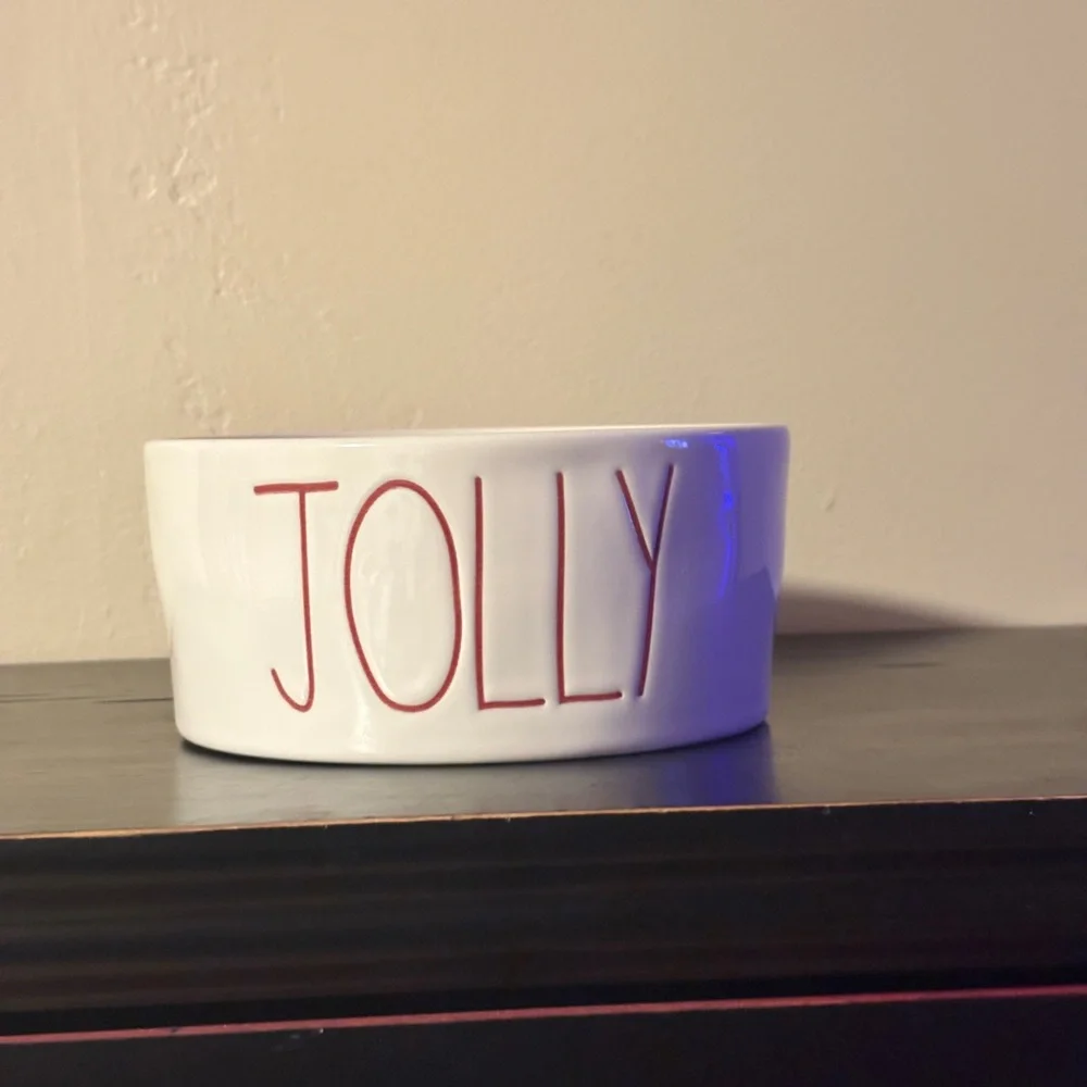 Jolly White and Red Holiday Bowl Rae Dunne by Magenta
